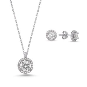 5. Srebrni set CRYSTAL CIRCLE