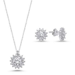 7. Srebrni set RAJSKI CVET