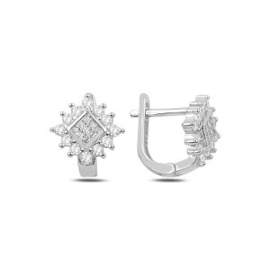 Srebrne minđuše DIAMOND STAR