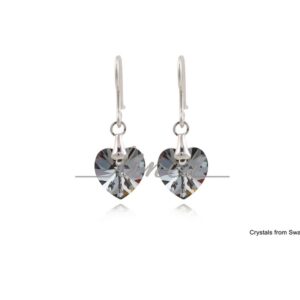 11. Srebrne minđuše SILVER NIGHT HEART 10