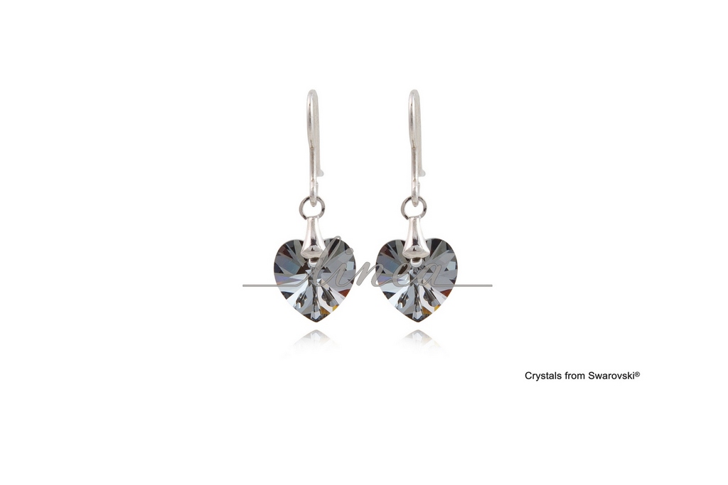 11. Srebrne minđuše SILVER NIGHT HEART 10