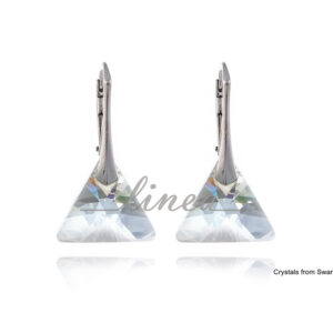 13. Srebrne minđuše SILVER SHADE TRIANGLE