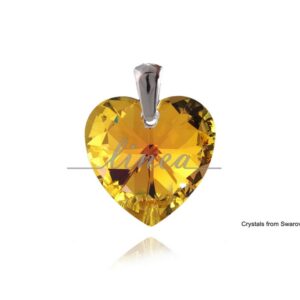 15. Srebrni privezak AB HEART 28