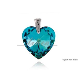 9. Srebrni privezak BERMUDA BLUE HEART 28