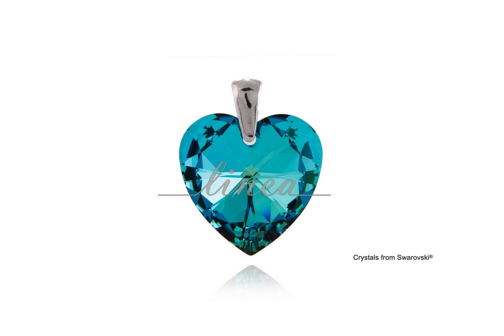 9. Srebrni privezak BERMUDA BLUE HEART 28