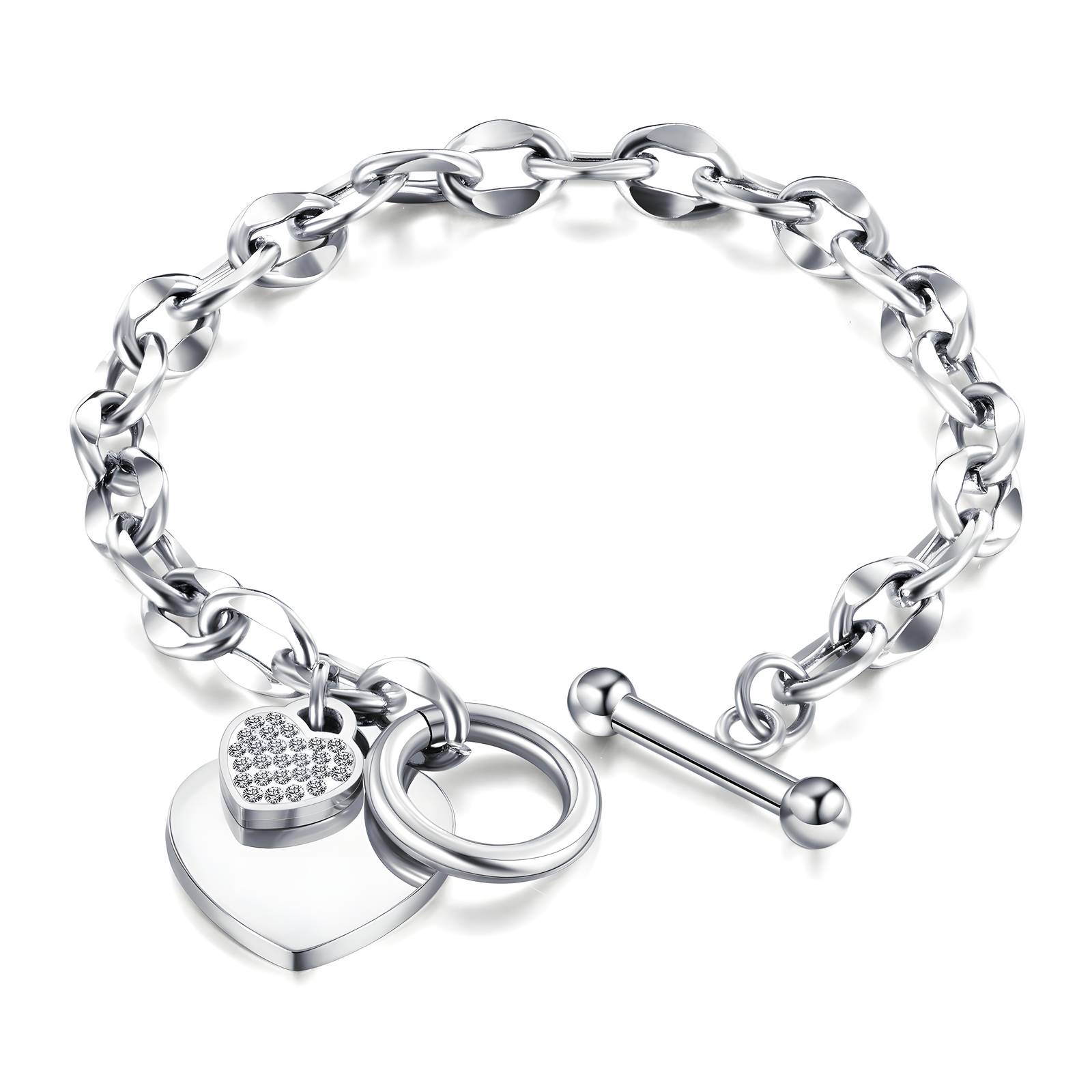 3. Narukvica SILVER HEART CHARM (1)