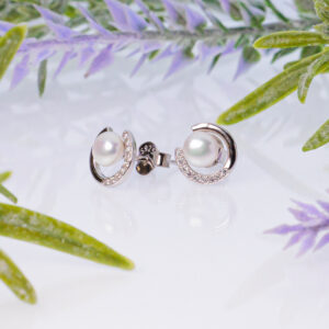 Srebrne minđuše MOONLIGHT PEARL