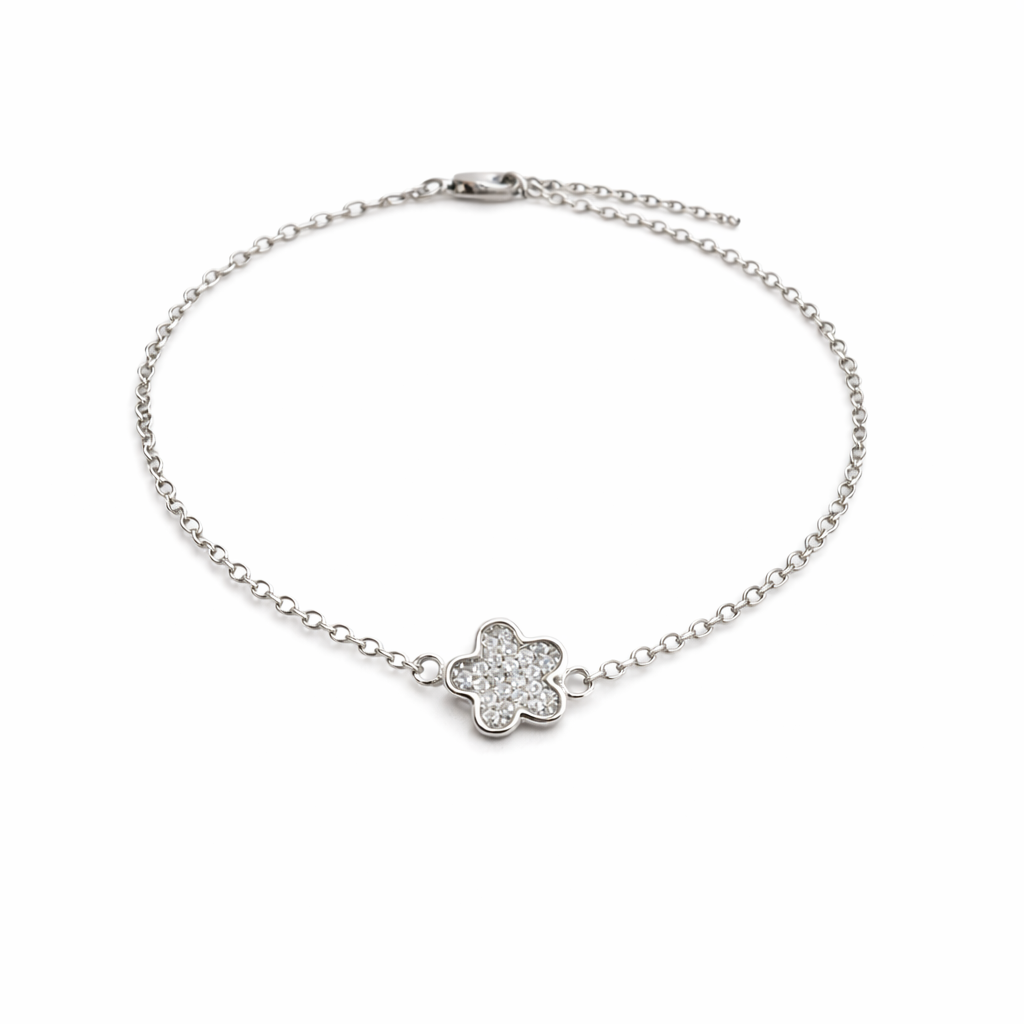 Srebrna narukvica DIAMOND BLOOM