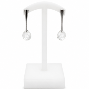 Srebrne minđuše CRYSTAL DROP
