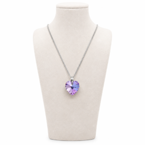 Srebrni privezak LAVENDER HEART
