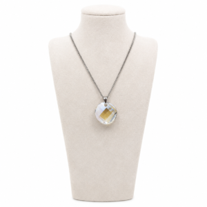 Srebrni privezak CRYSTAL DISC